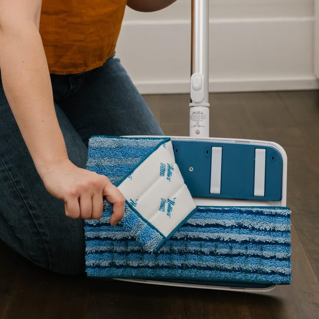 Nellie's Wow Mop Scrub and Polish Refill Pads – Pack of 2