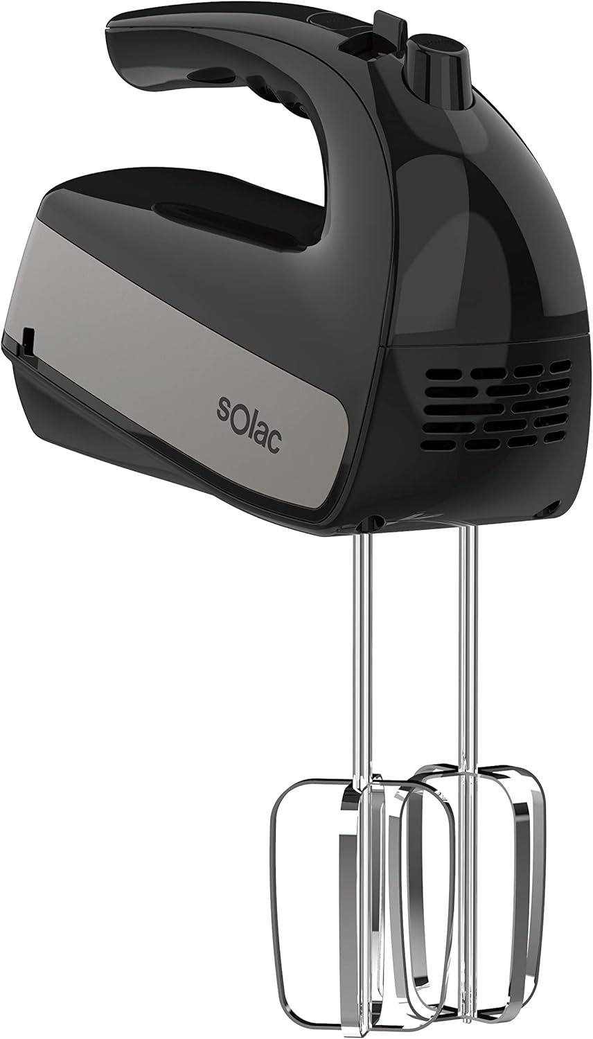 Solac Stainless Steel 5-Speed 200W Hand Mixer + Turbo – Black