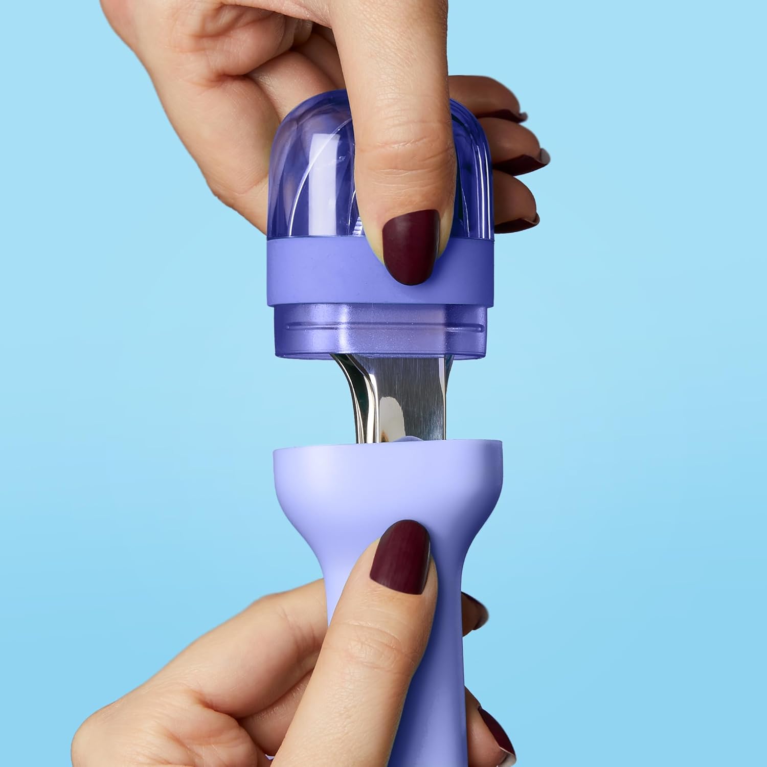 Juego de utensilios Zoku Pocket de acero inoxidable de 3 piezas – Azul