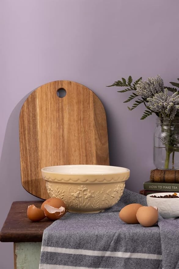 Mason Cash Ceramic Mixing Bowl – "In The Meadow" – Daffodil – 8.27"dia. x 4"