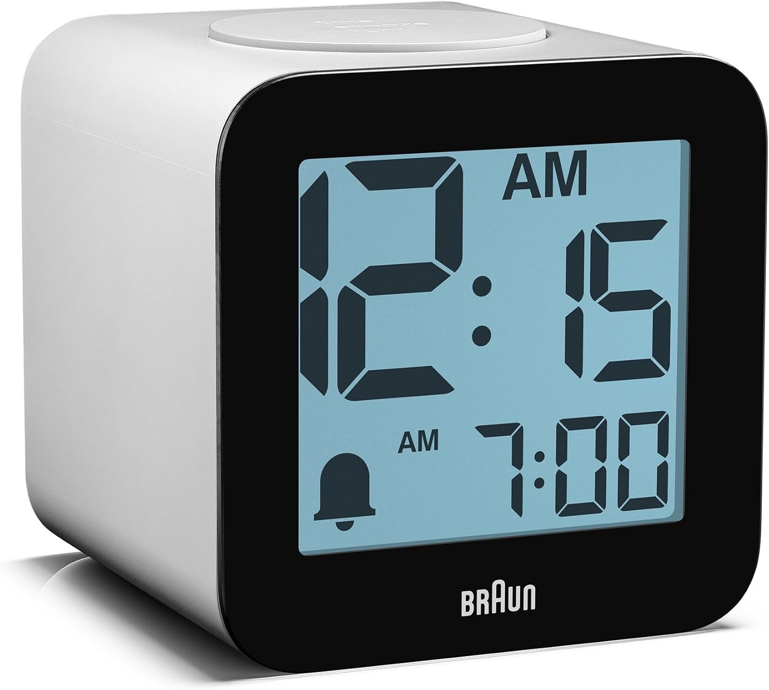 Braun Digital Alarm Clock with Voice Output – White