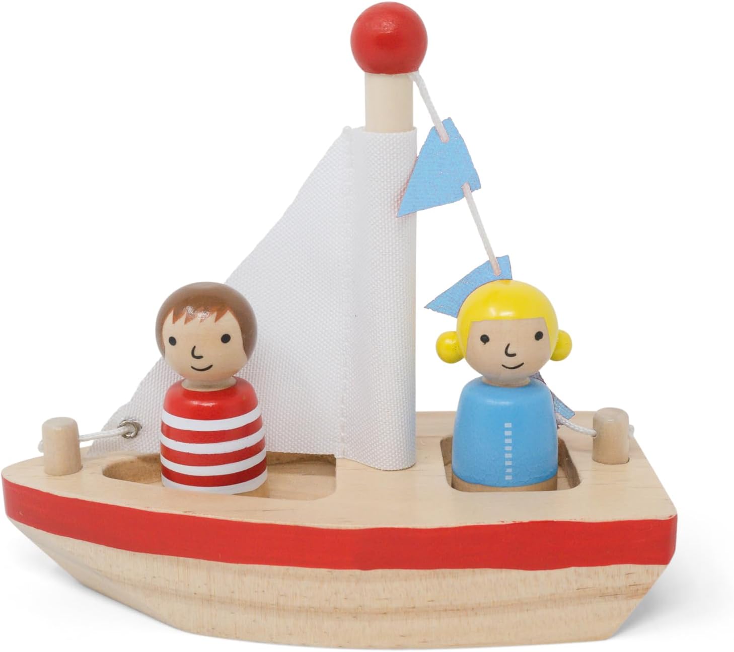 Boats and Buddies – 3 Piece Wooden Floating Bath Toys