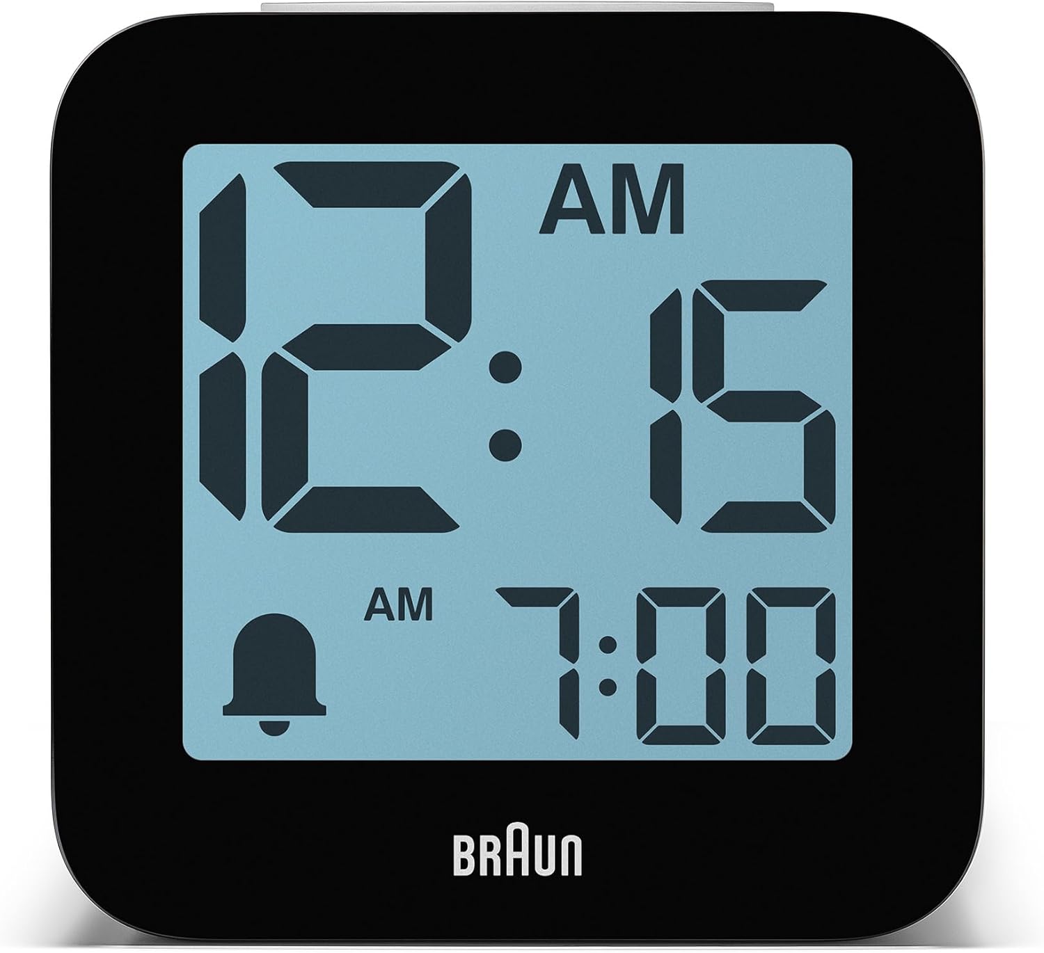 Braun Digital Alarm Clock with Voice Output – White