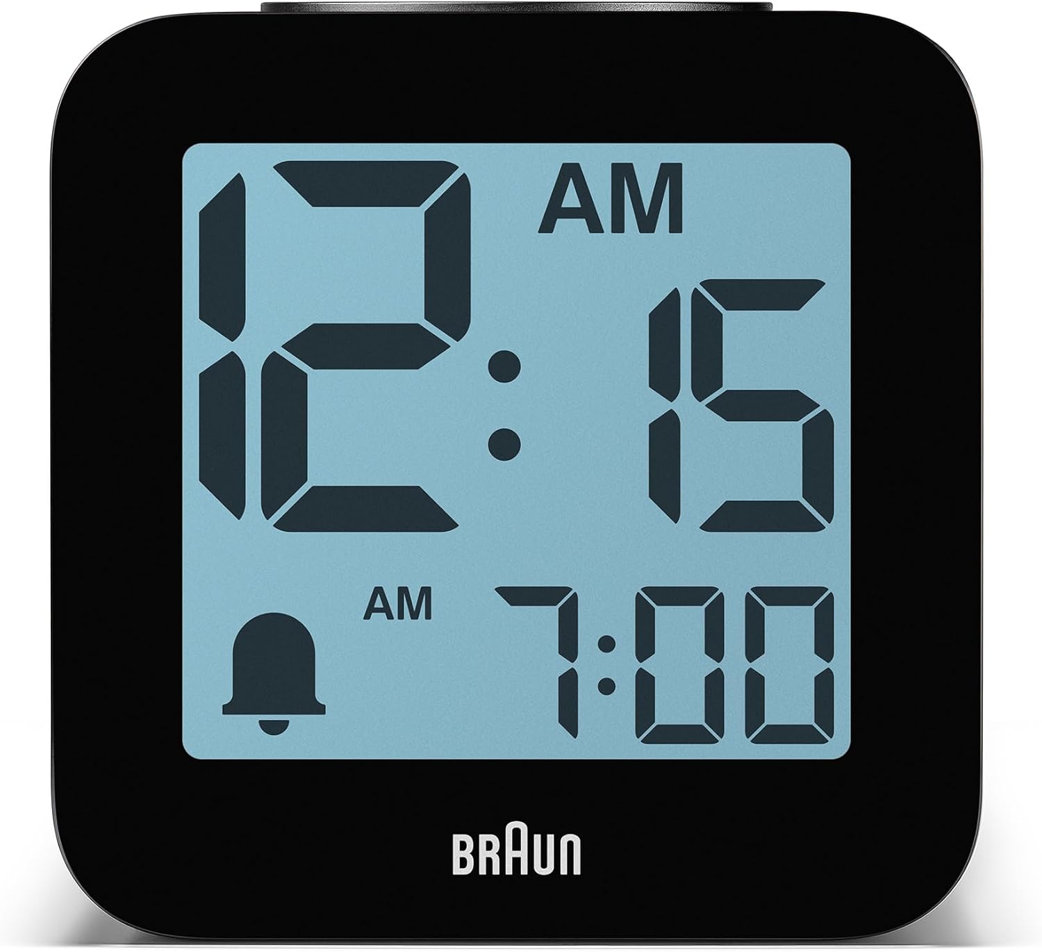 Braun Digital Alarm Clock with Voice Output – Black