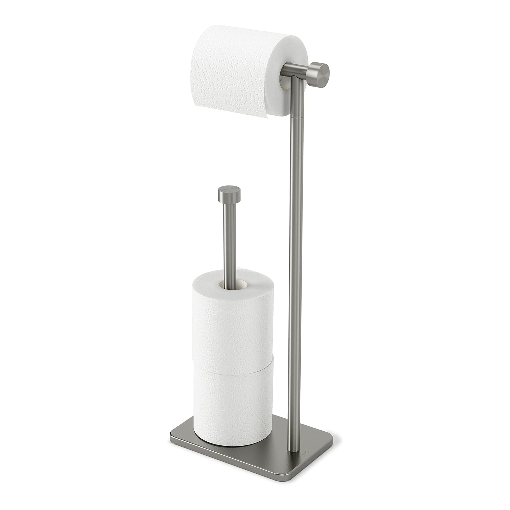 Umbra Cappa Toilet Paper Holder & Reserve Stand – Nickel