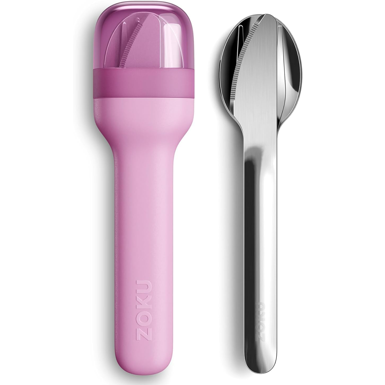 Zoku Pocket Stainless Steel 3pc. Utensil Set – Purple