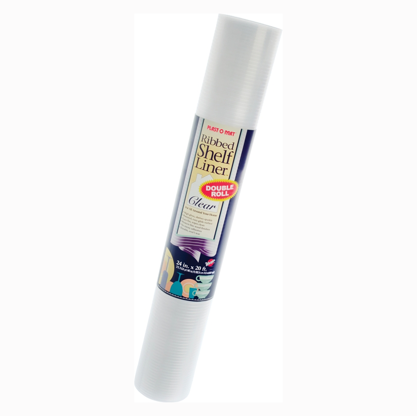 Plastic Ribbed Shelf Liner - 20ft x 12"