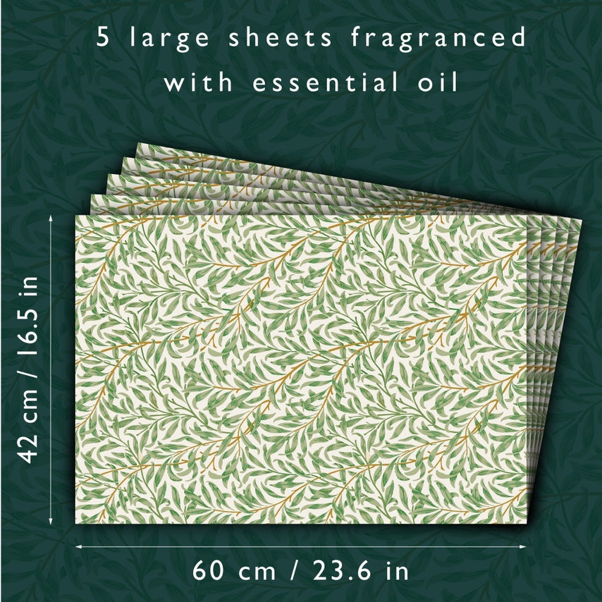 The Master Herbalist Scented Non-Adhesive Drawer Liners – Sandalwood – 5 Sheets – 23.6" x 16.5"