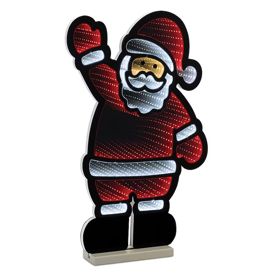 Santa Claus Infinity Light LED Christmas Decor – 22.5"