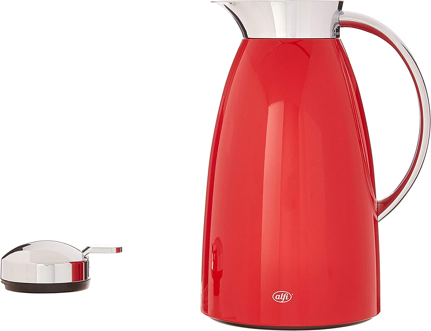 Alfi Gusto Glass Vacuum Thermal Dispenser Carafe – 1.0 Liter - Red