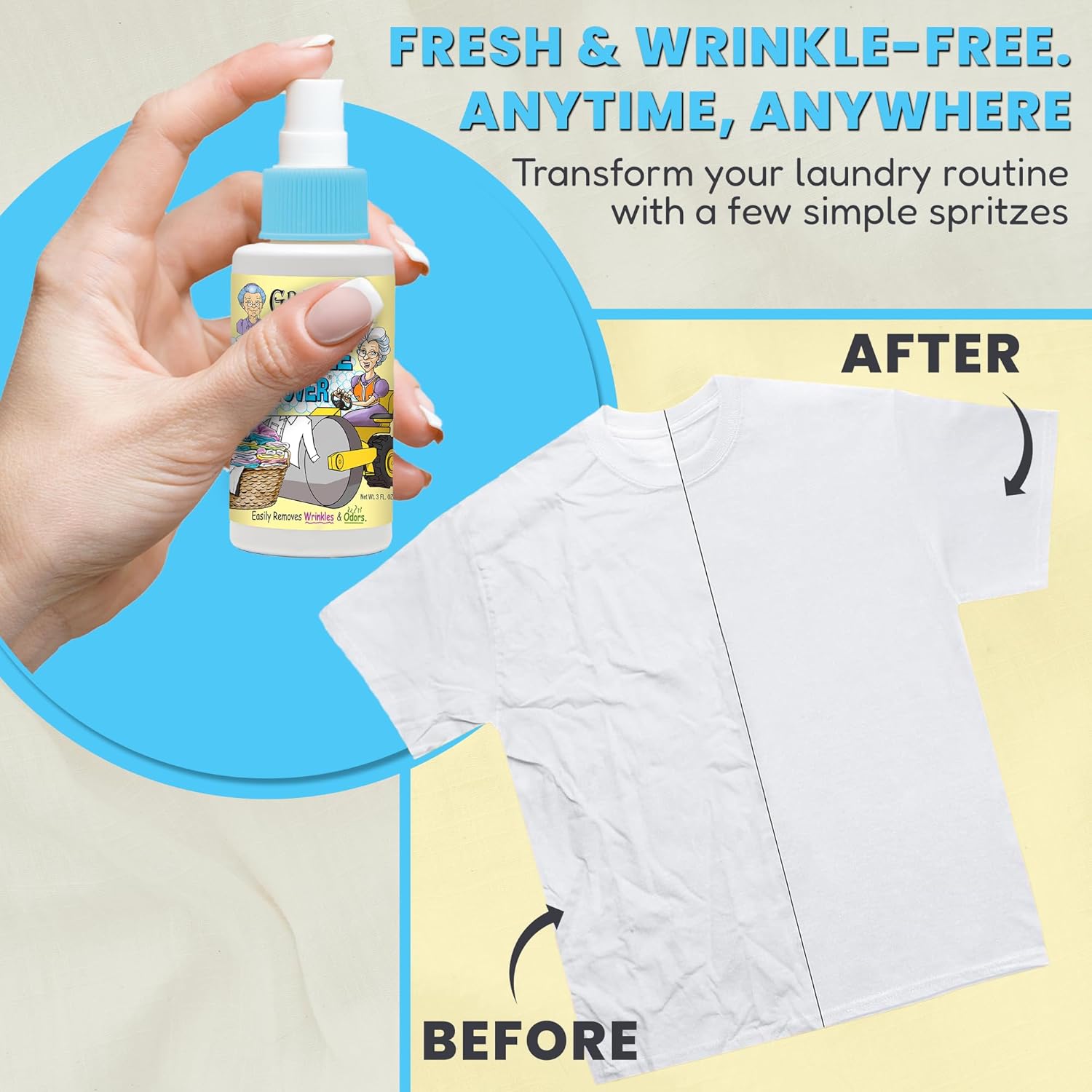 Grandma's Secret Wrinkle Remover Spray – 3oz