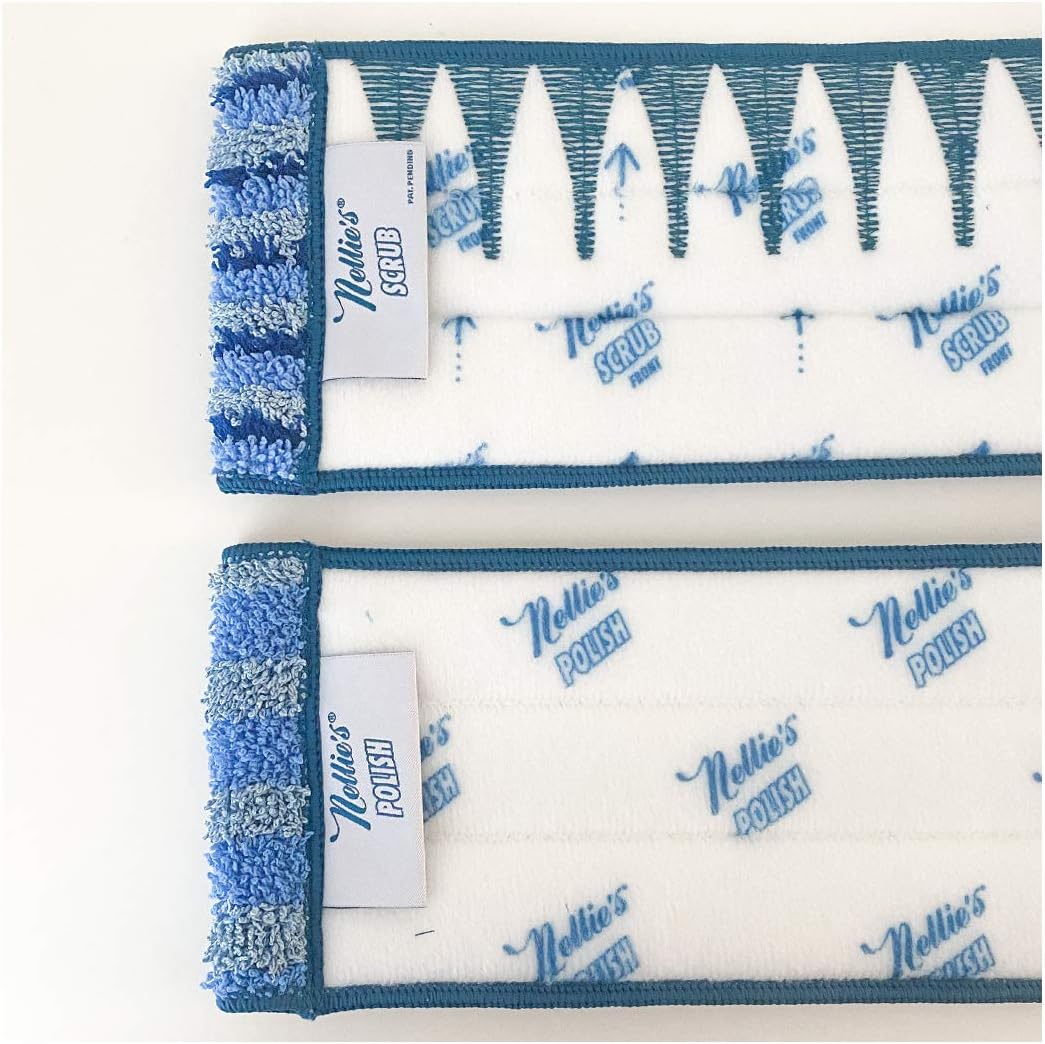 Nellie's Wow Mop Scrub and Polish Refill Pads – Pack of 2