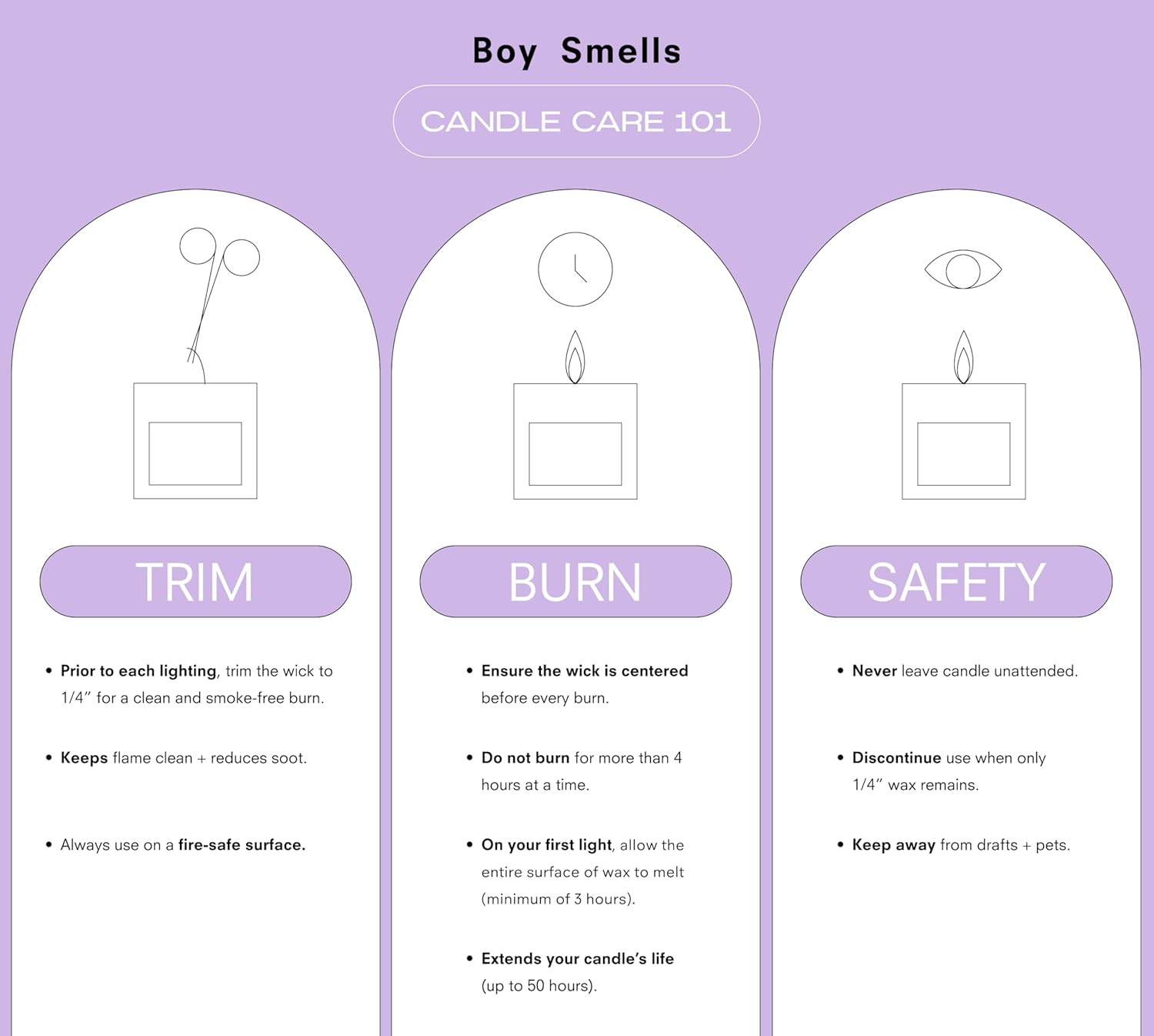 Boy Smells Essentials香氛蜡烛 – 薰衣草 – 8.5盎司。