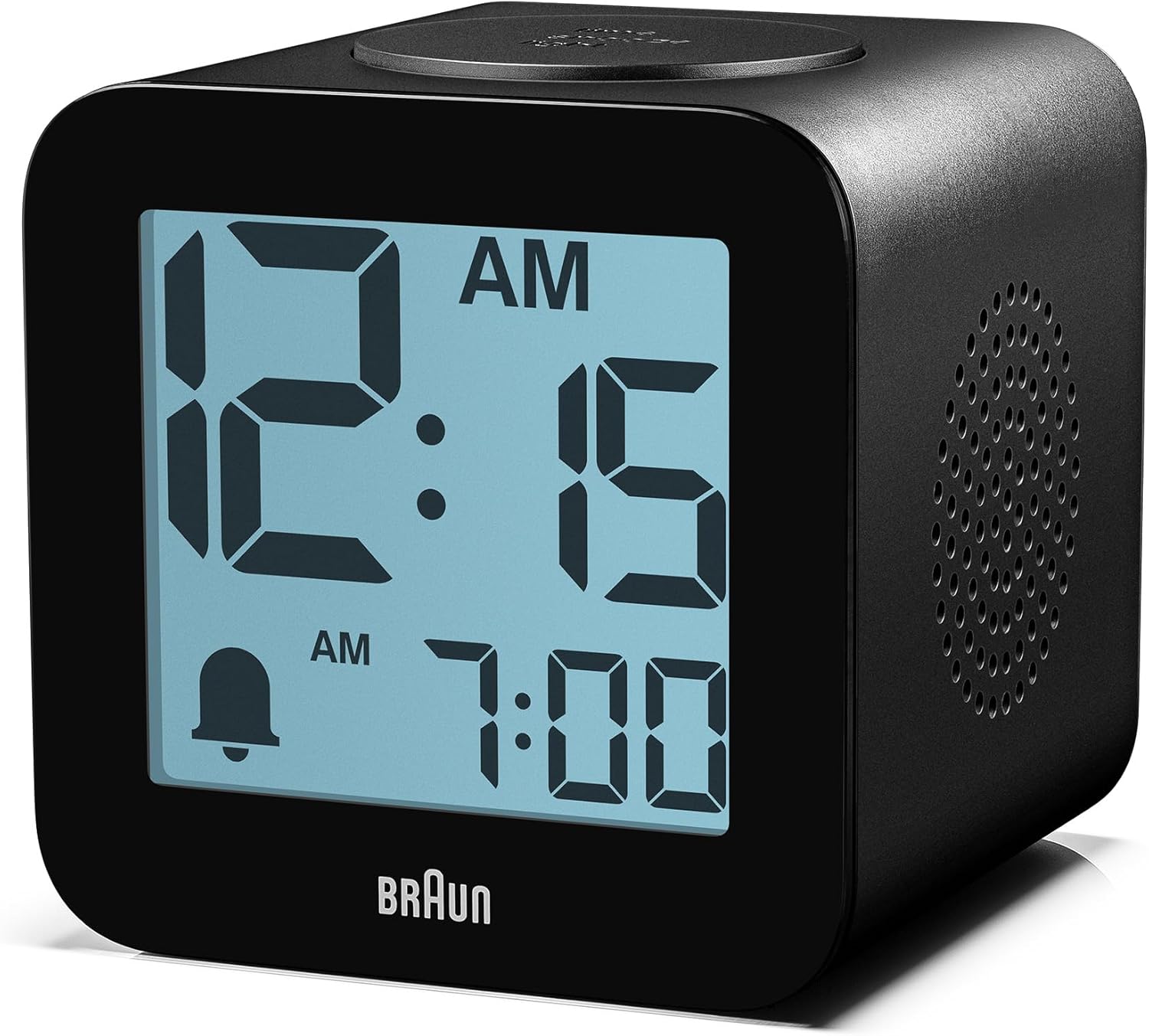 Braun Digital Alarm Clock with Voice Output – Black