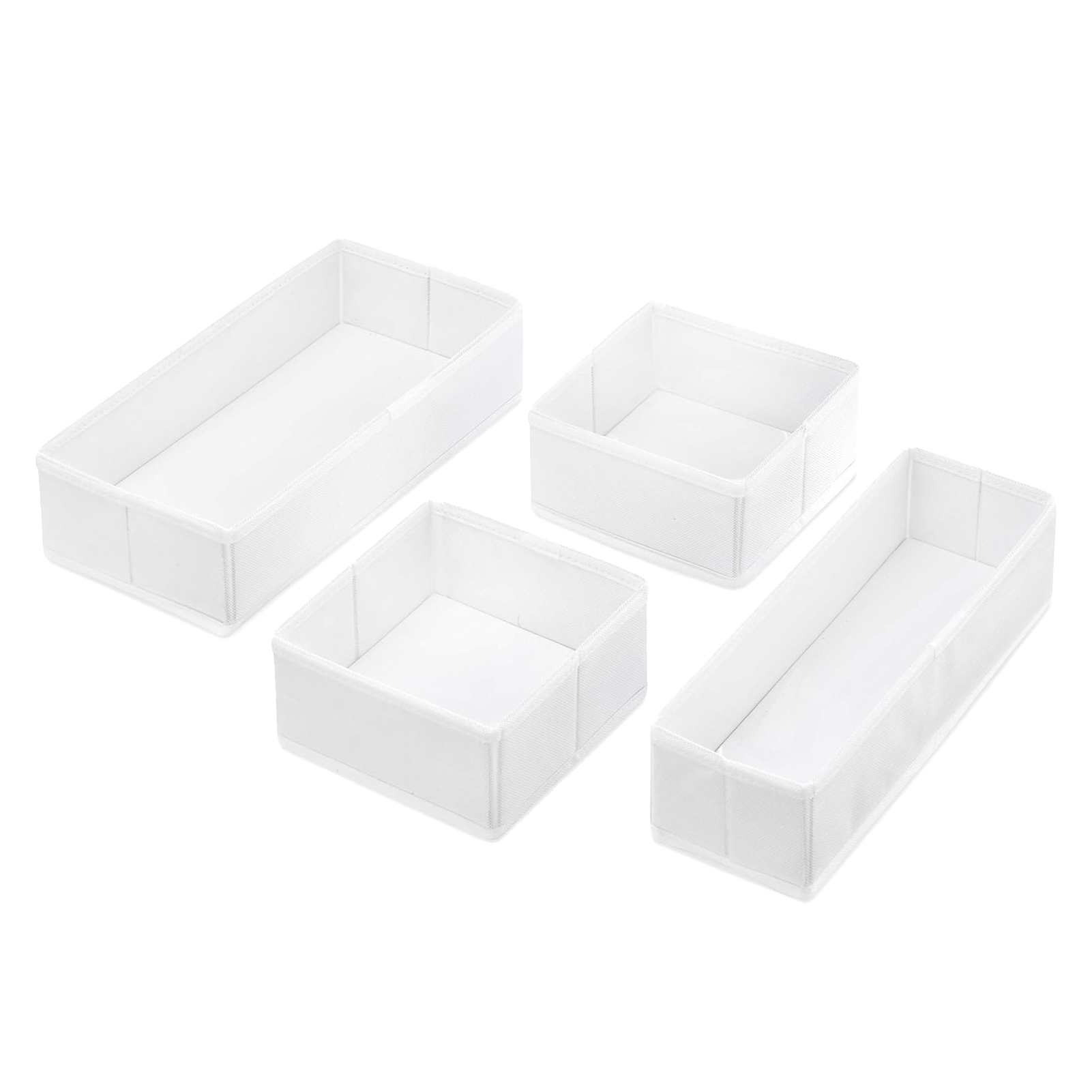 Whitmore Drawer Organizers – White – Set of 4