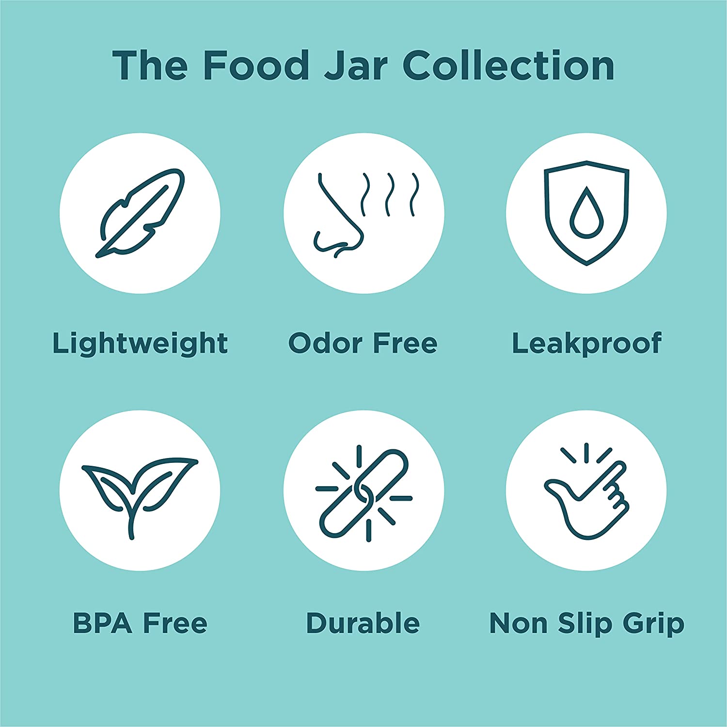 Zoku Neat Stack Wide Mouth Insulated Food Jar – Teal – 16oz