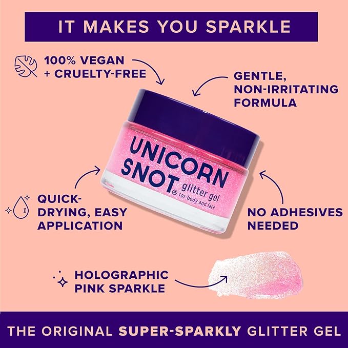 Unicorn Snot The Original Glitter Gel – 1.7 oz – Flamingo