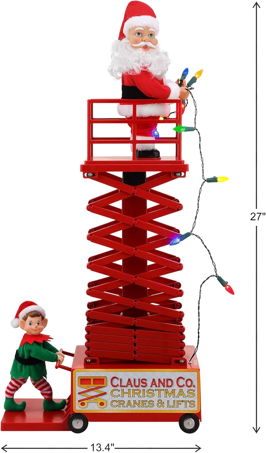 Mr. Christmas Animated & Musical Santa's Lift - 50 in. – White