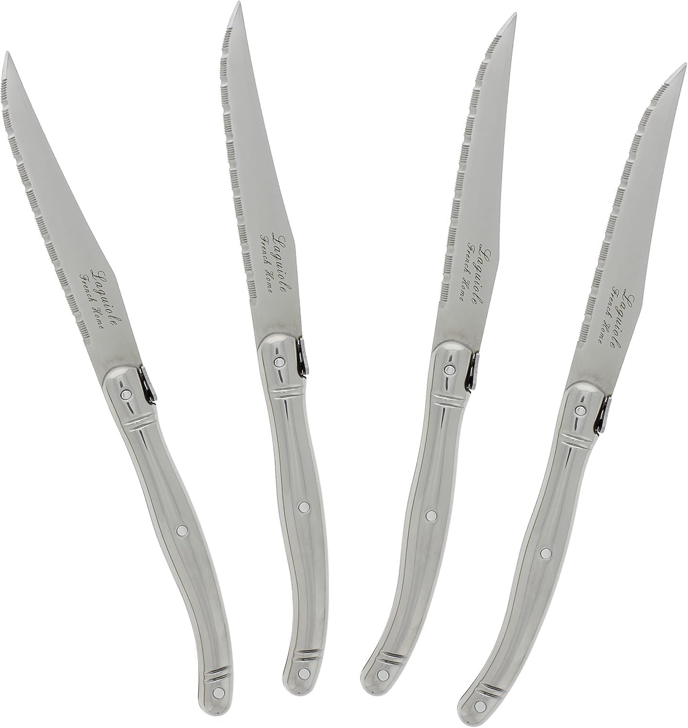 French Home Laguiole Stainless Steel Steak Knives – Set of 4