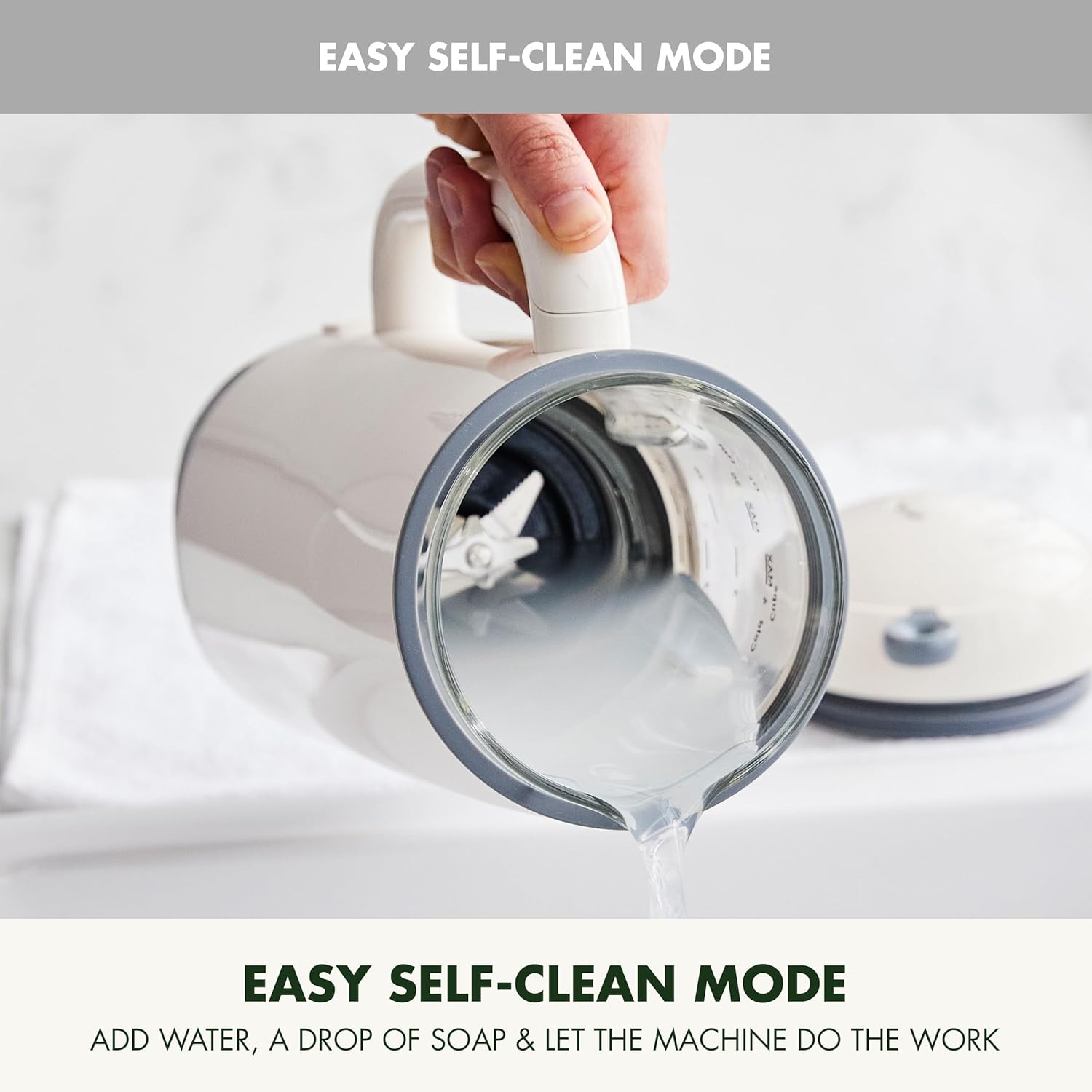 GreenPan Nut Milk Maker – 15-in-1 for Homemade Plant-Based Non-Dairy Beverages – 30oz
