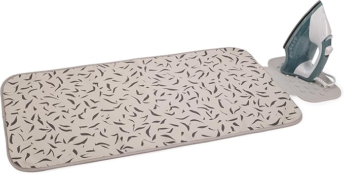 Swift Folding Iron And Steaming Mat – Ecru – 35" x 18"