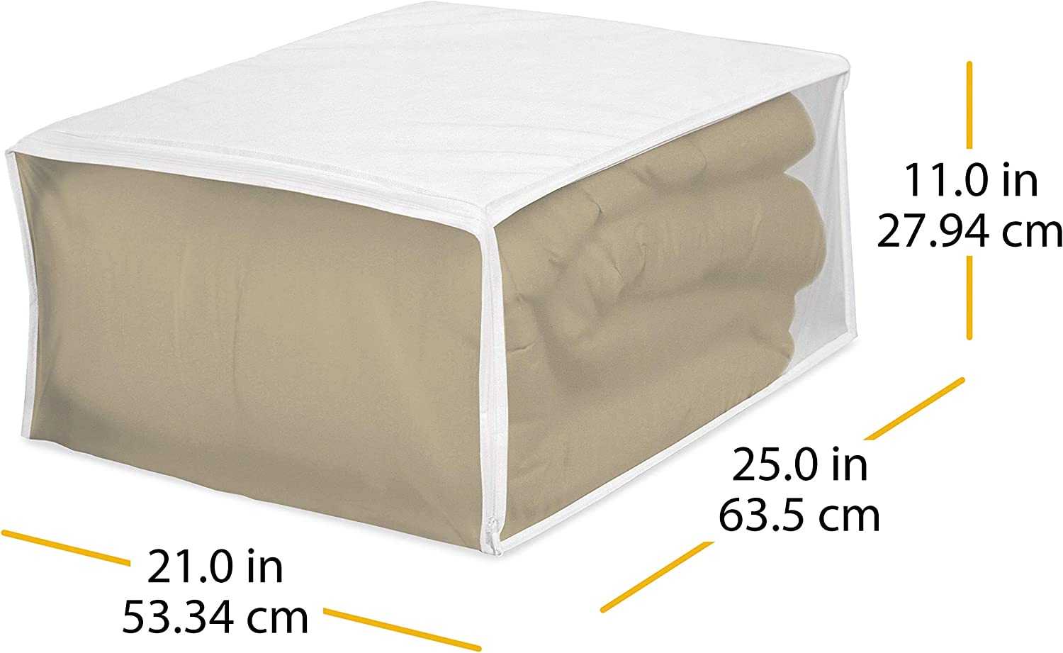 Zippered Plastic Blanket Storage Bag