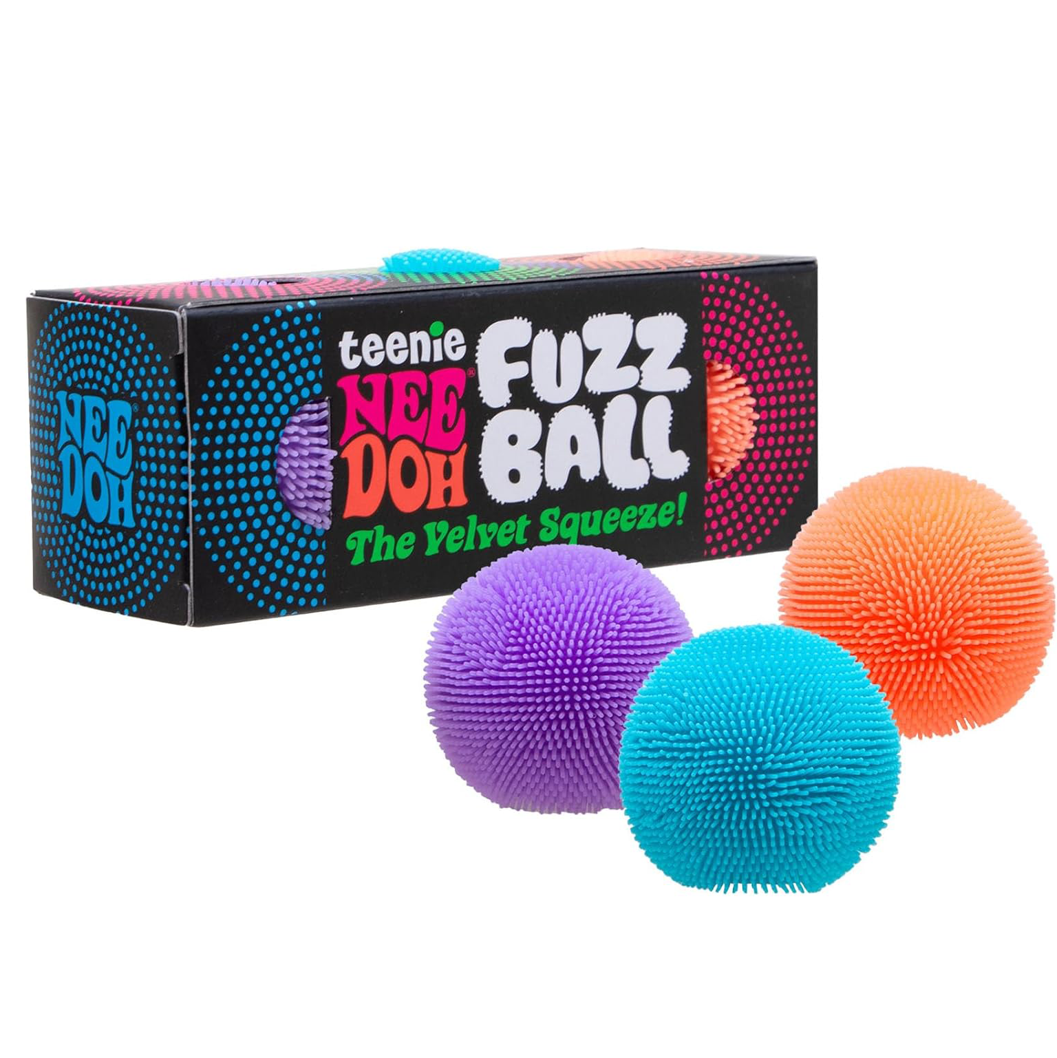 Schylling Teenie NeeDoh Fuzz Ball – 3pk