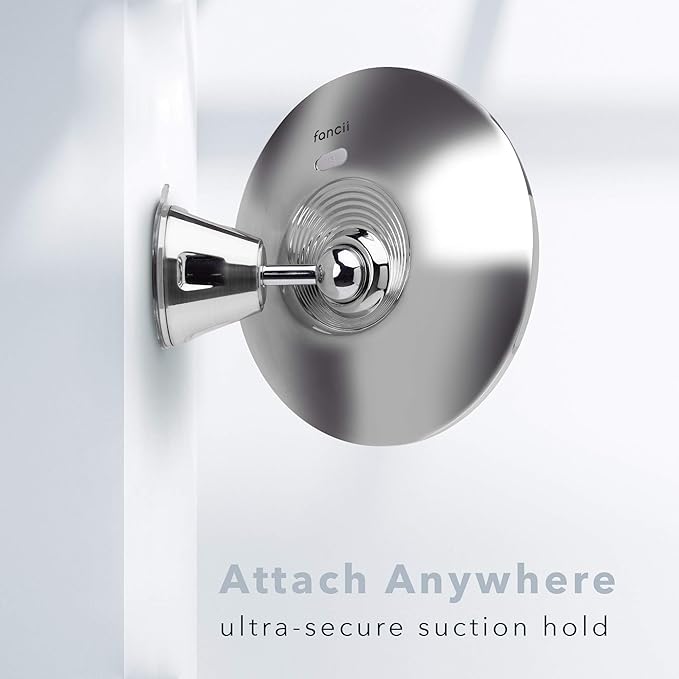 Fancii Lana LED Lighted 10X Magnifying Makeup Mirror – Rechargeable | Dimmable – 8"