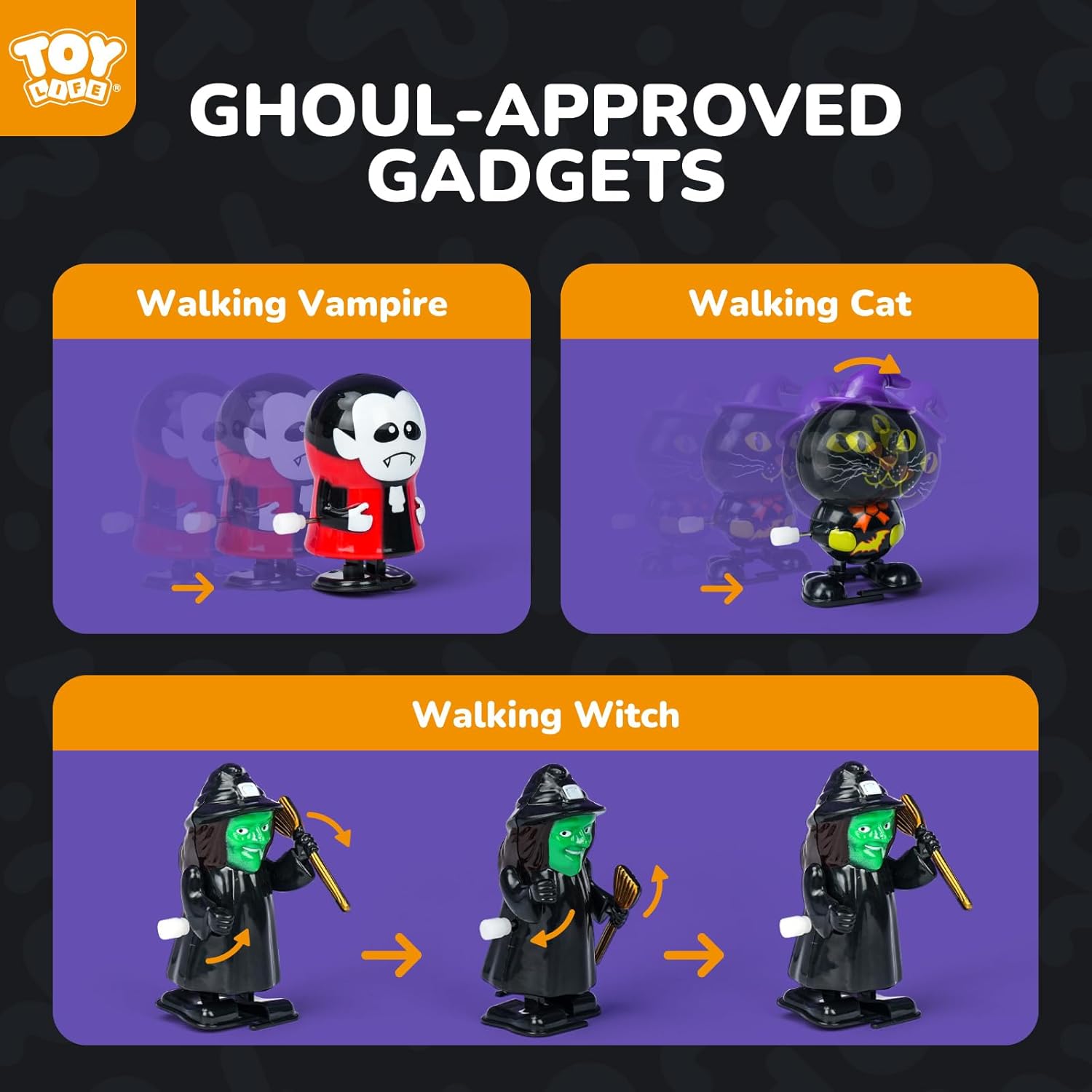 Halloween Wind Up Toys – Assorted Styles – Each Sold Separately