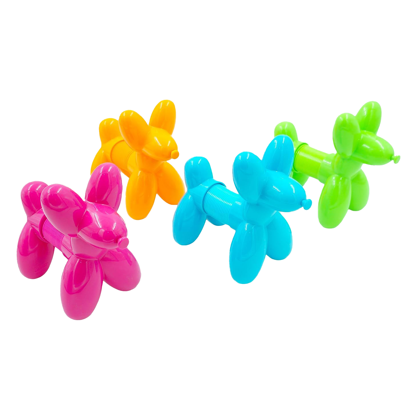 Springy Dog Coil Spring Toy – Assorted Colors – Each Sold Separately