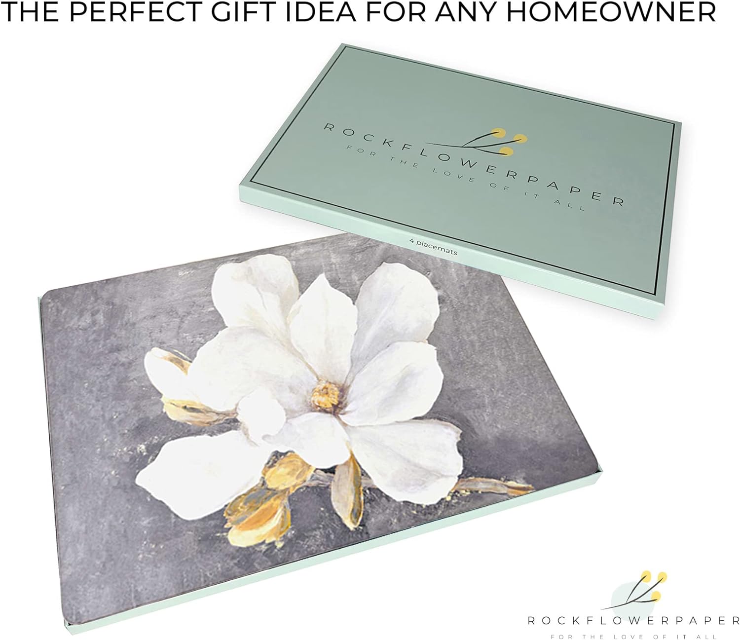 Magnolia Art Hardboard Placemats – Boxed 4 Pack