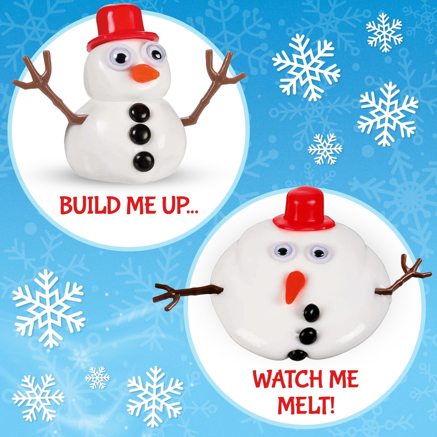 Melting Snowman Reusable Desk Toy For Kids of all Ages!