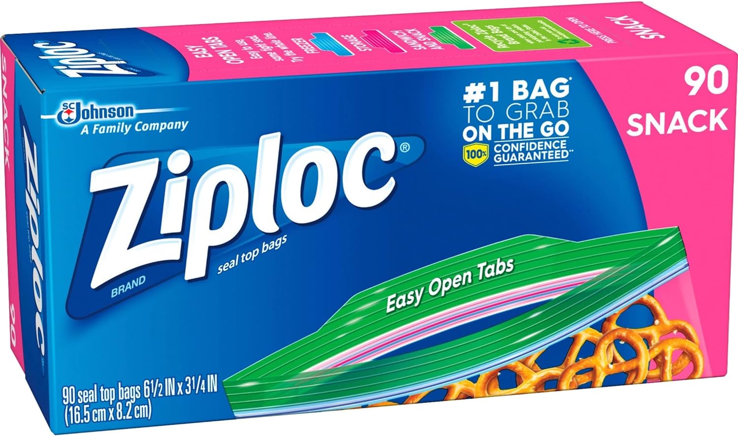 Ziploc Small Snack Bags – 90 Count