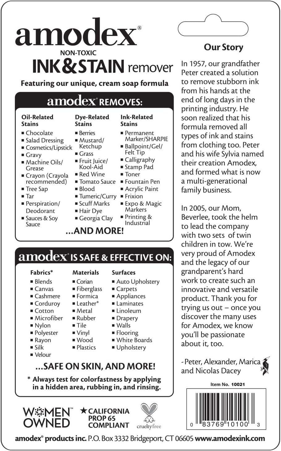 Amodex Ink & Stain Remover – 0.5 oz