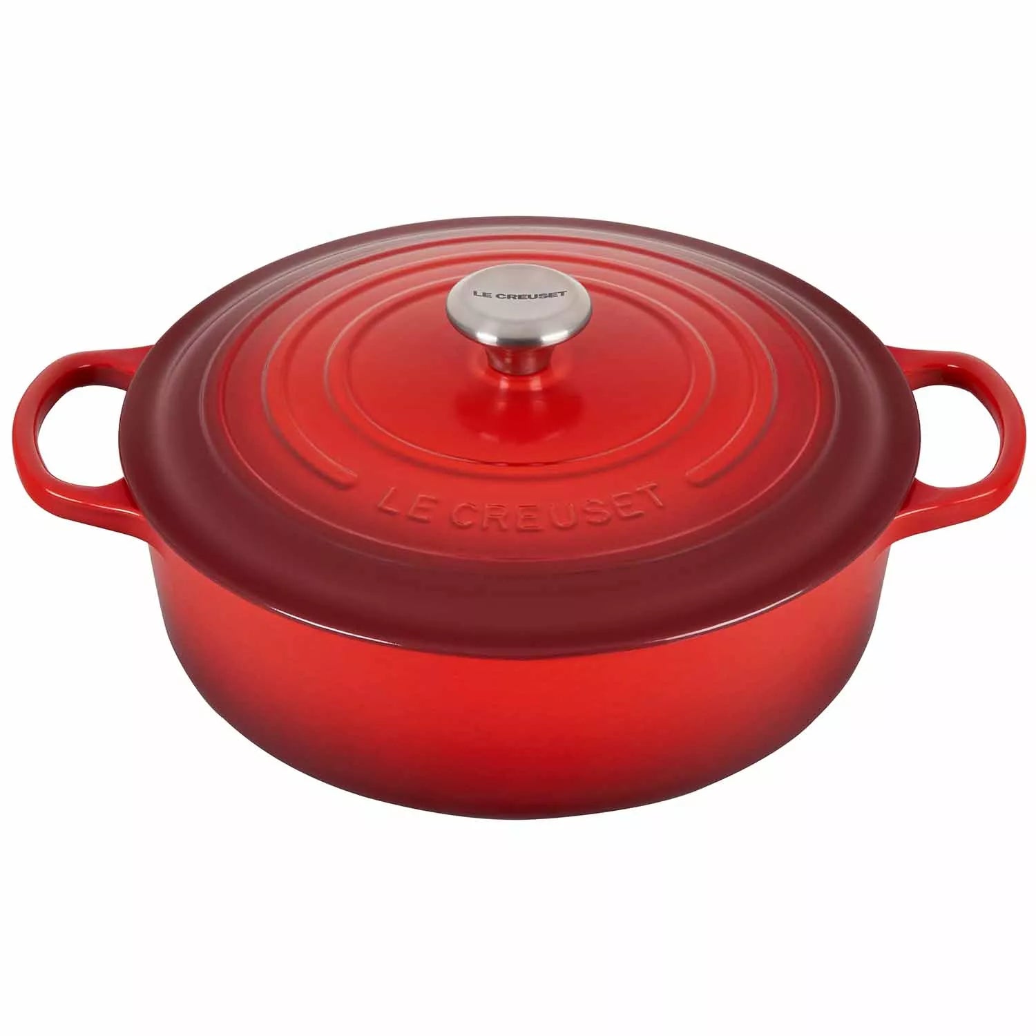Le Creuset Wide Round Oven – SPECIAL – 6.75 QT – Cerise