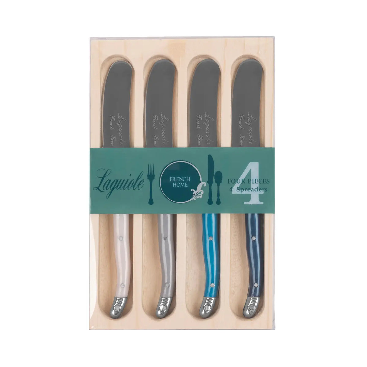 Laguiole Spreader Set – Coastal Frost – 4 Piece Set