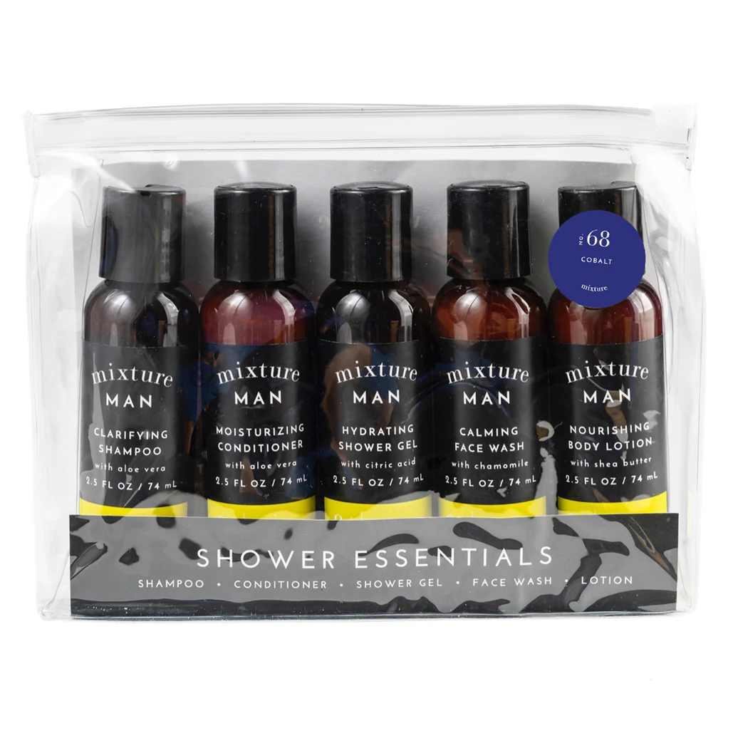 Mixture Man Shower Essentials Gift Set of 5 – Cobalt
