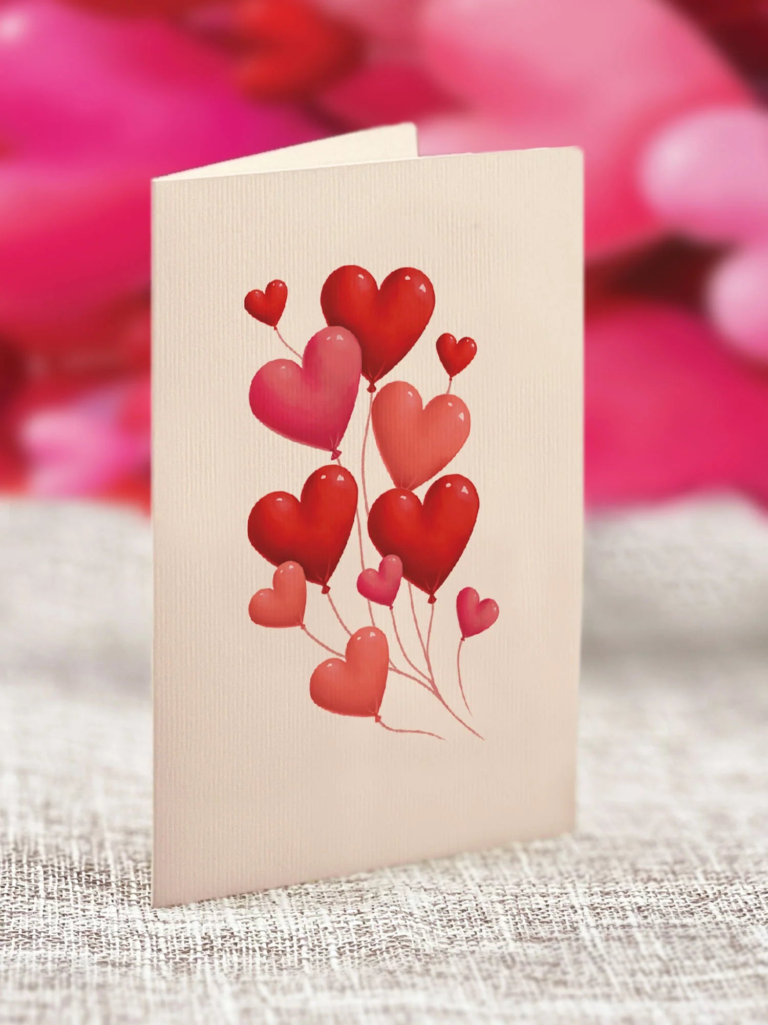 Fresh Cut Paper 3D Pop Up Greeting Note Card – Heart Balloons Koala – 6" x 5"