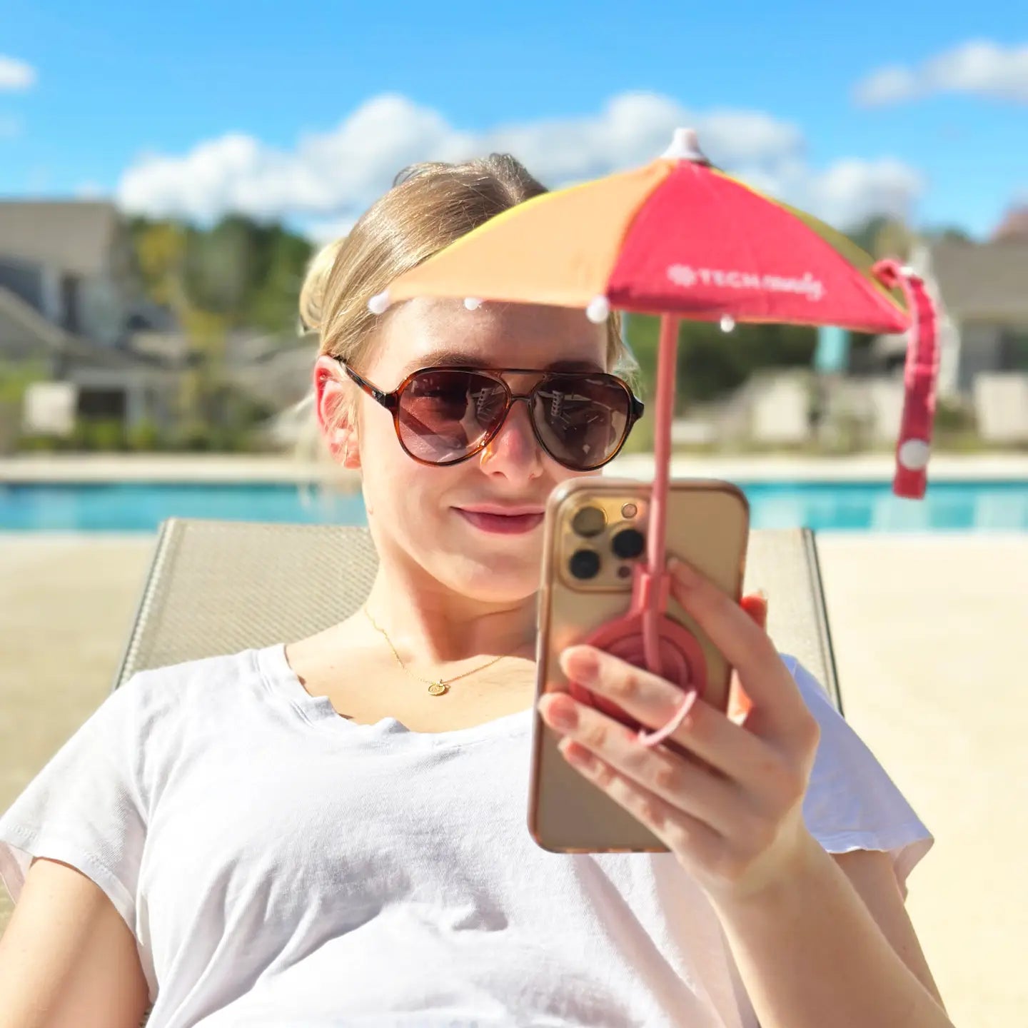 Tech Candy Mini Umbrella – Screen Shade for Phones on Sunny Days!