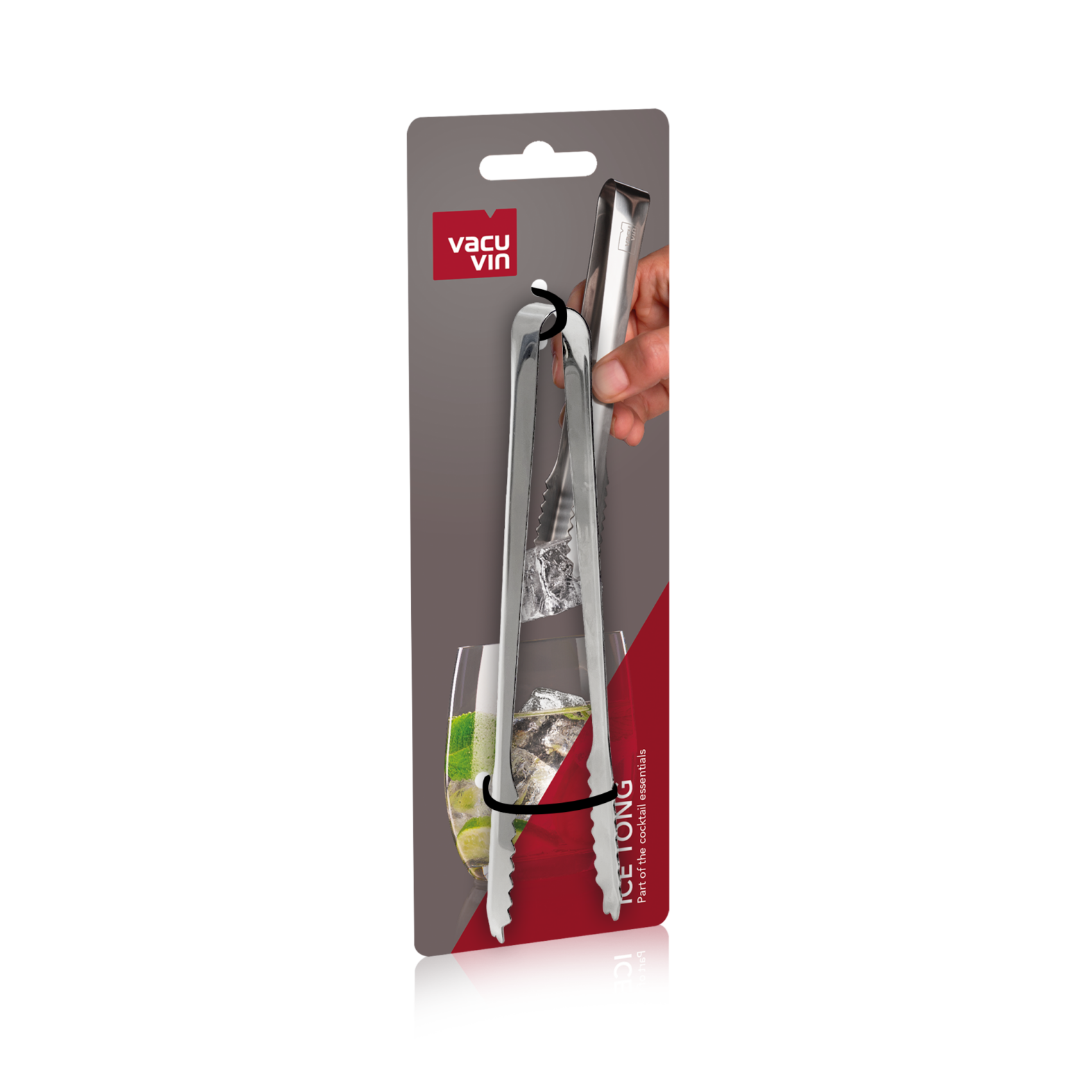 Vacu Vin Stainless Steel Ice Tongs