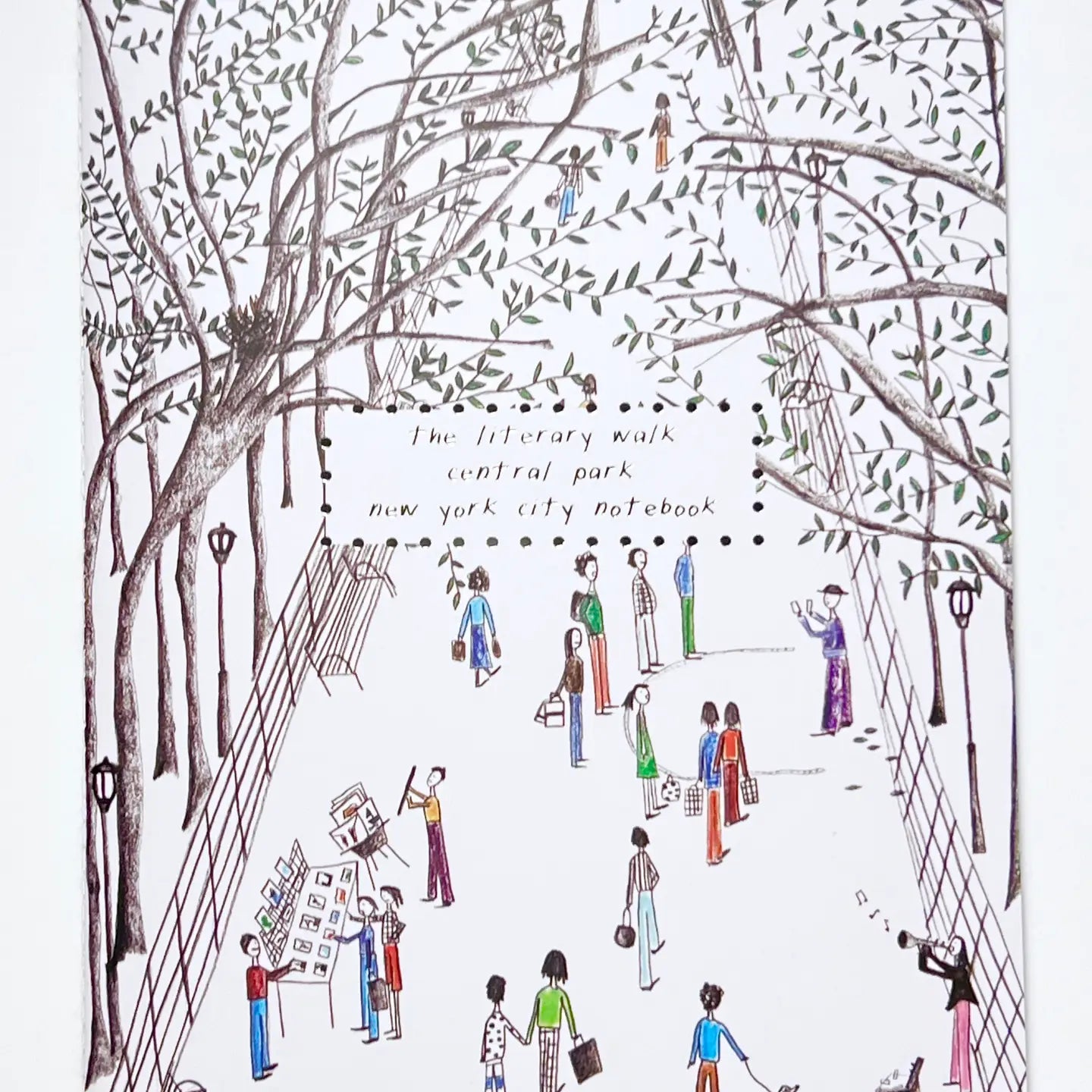 Natchie Small Notebook – The Literary Walk – 3.5 x 5