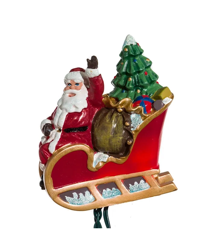 Santa Sleigh and Eight Reindeer Light Set