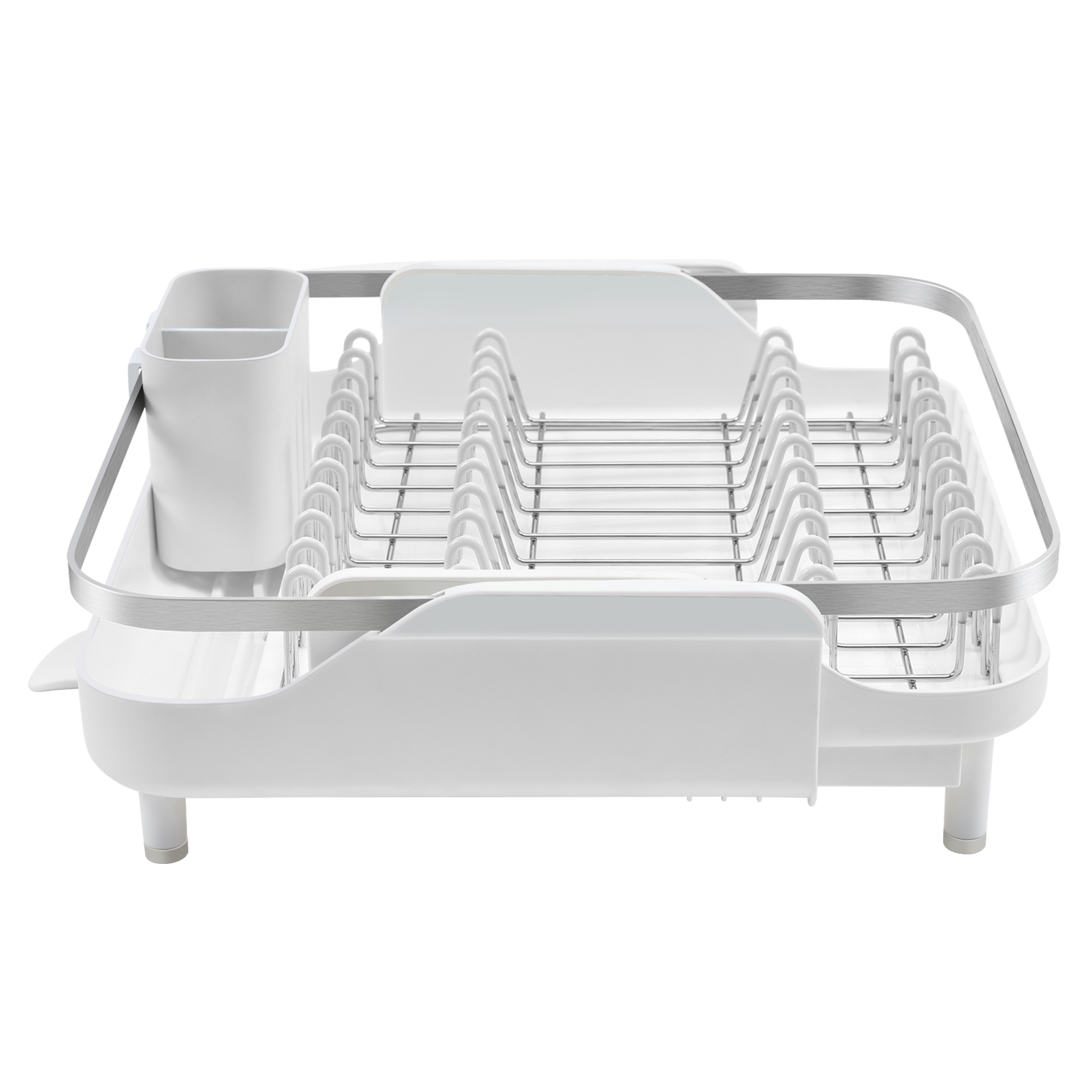 Large Expanding Dish Rack - White