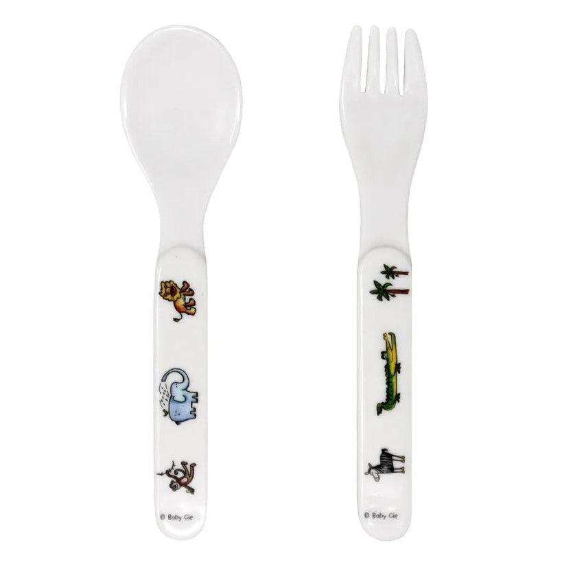 Baby Cie Jungle Baby Fork & Spoon Set