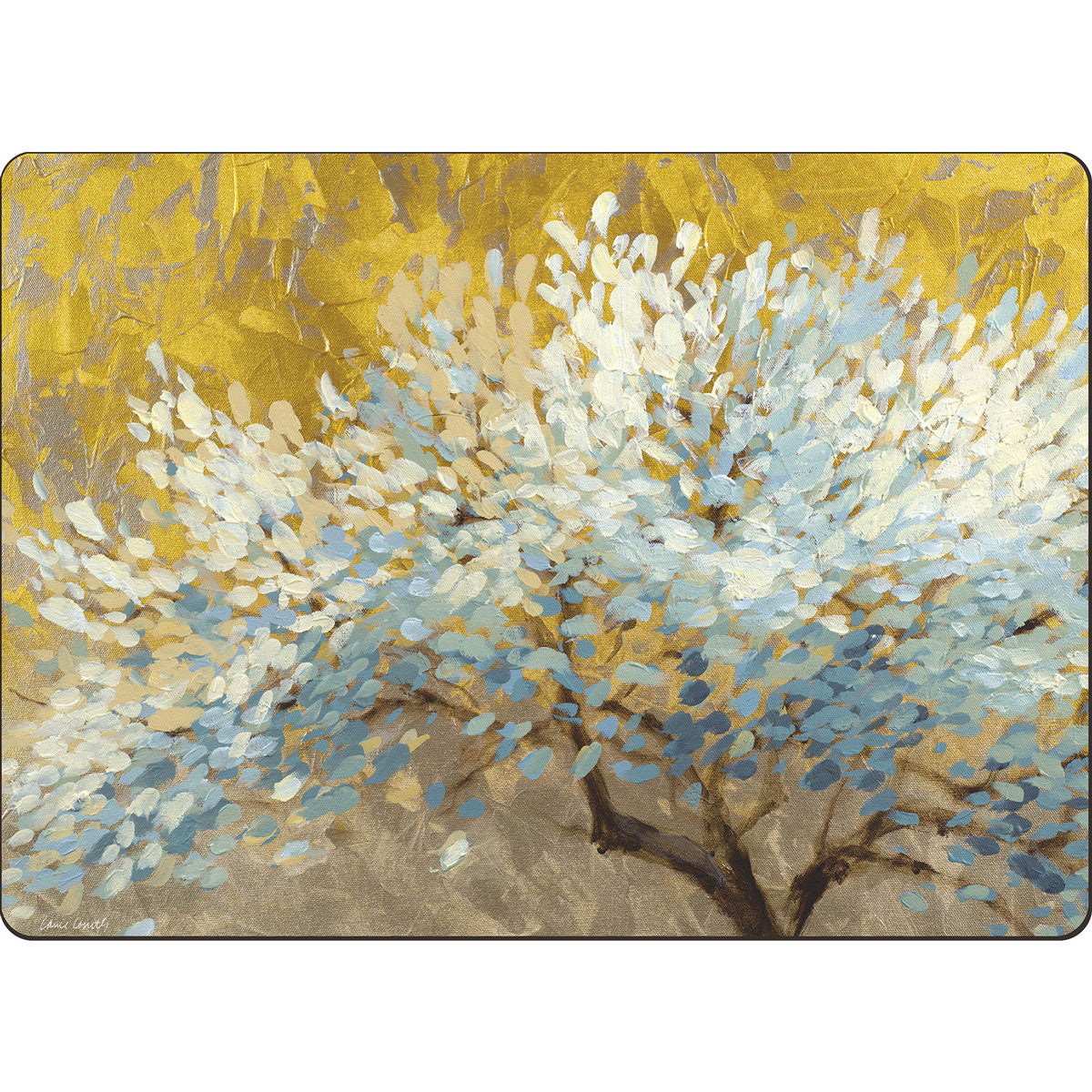 Highland Home Hardboard Cork-Backed Placemats – 1000 Lifetimes – Set of 4