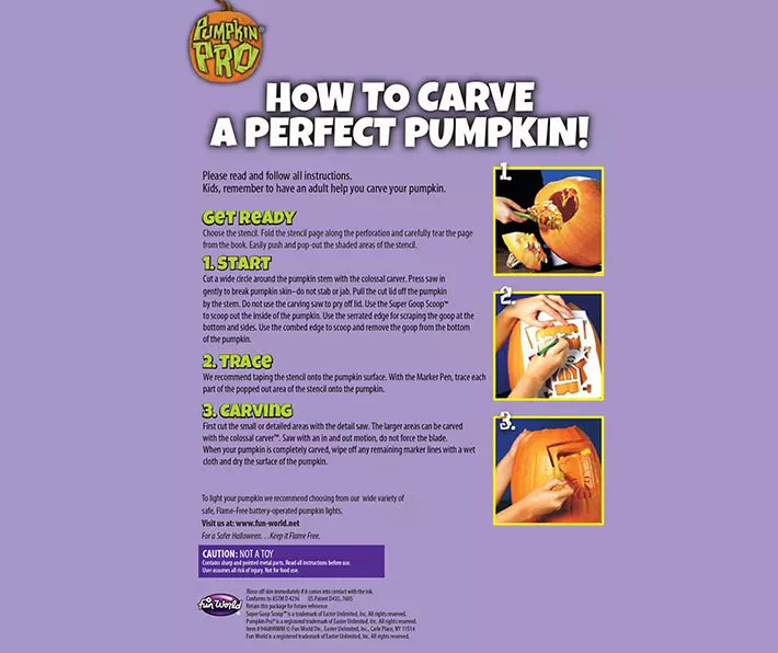 Colossal Pumpkin Carving Kit – 10 Piece Set