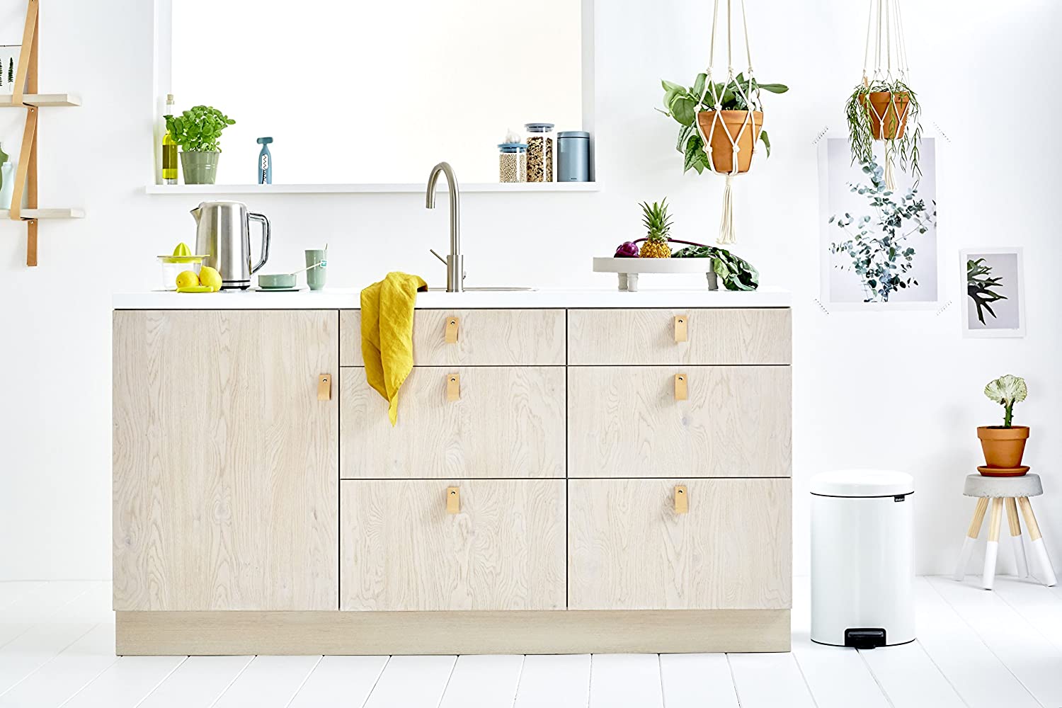 Brabantia NewIcon Step Trash Can – 5.3 Gal – 20L - White - LOCAL UPPER EAST SIDE DELIVERY ONLY