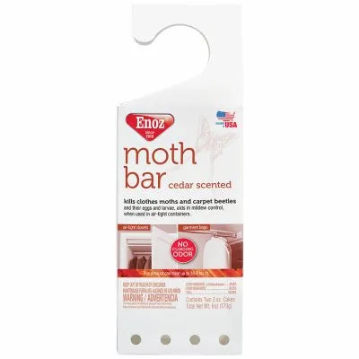 Enoz Cedar-Ize Moth Bar With Closet Hanger – 6-oz.