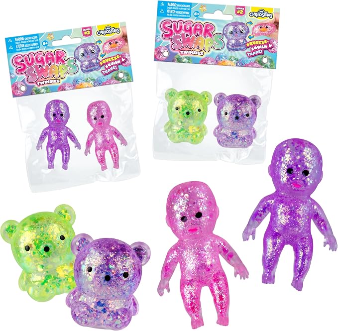Sugar Swaps Sparklee Twinsies Surprise Squishy Toy – 2-Pack – Assorted Colors – Each Sold Separately (Copy)