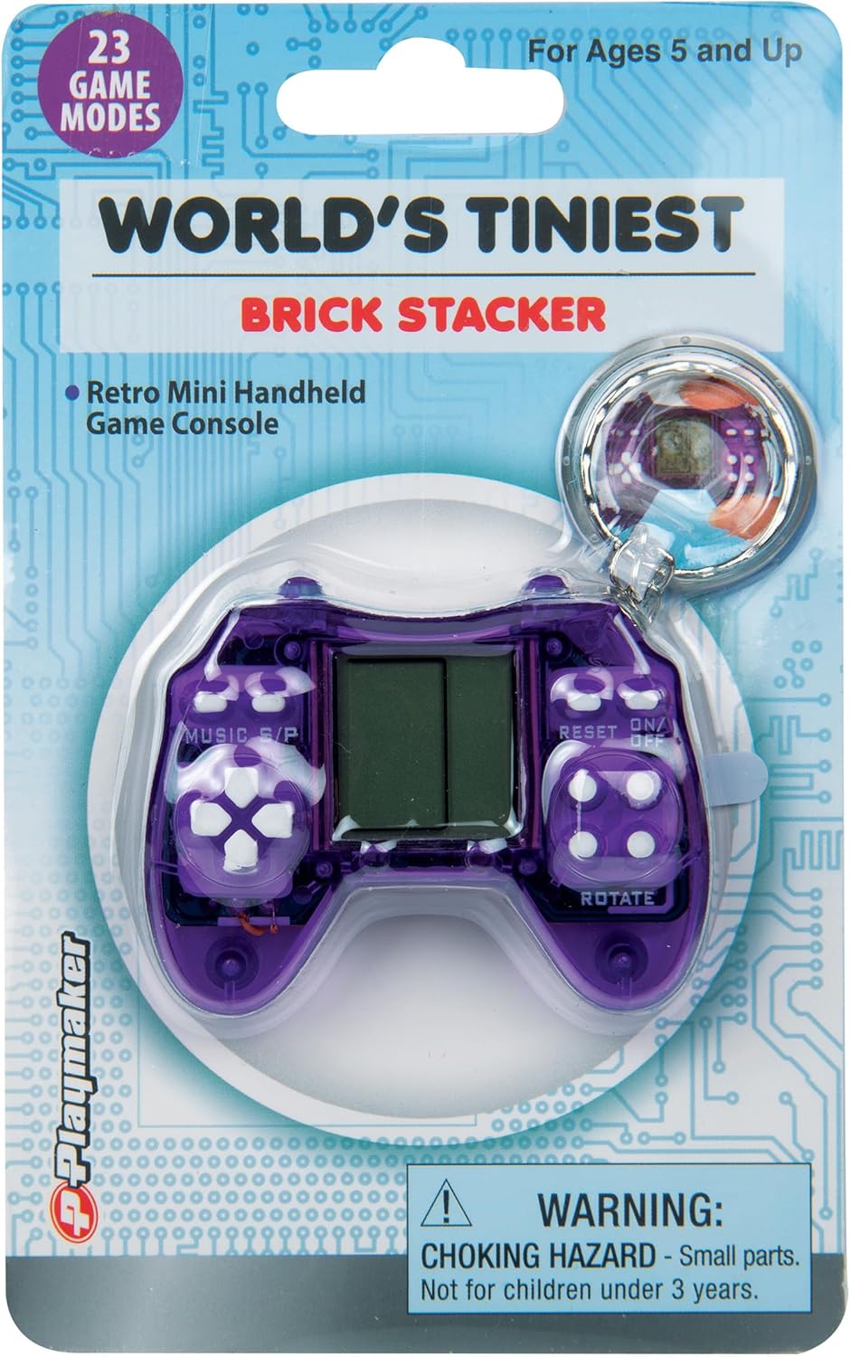 World's Tiniest Brick Stacker Retro Mini Handheld Game Console